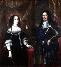 Grand duke Ferdinand II Medici and his wife Vittoria della Rovere