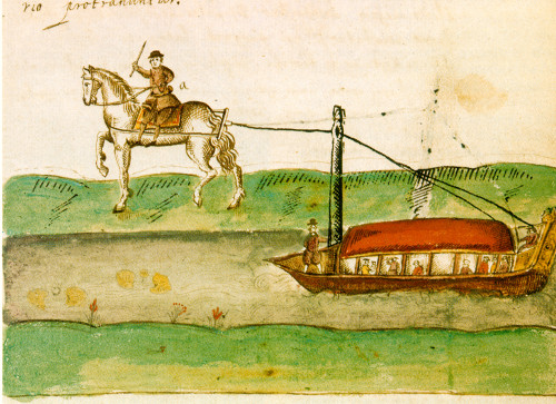 Travelling by barge in the Netherlands