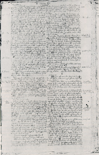 First page, Chaos manuscript