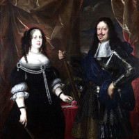 Grand duke Ferdinand II Medici and his wife Vittoria della Rovere