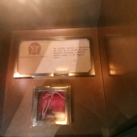 Reliquary in base of Bocklage's bust of Steensen