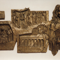 relief in bronze by Paul Brandenburg (1998)