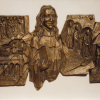 relief in bronze by Paul Brandenburg (1998)